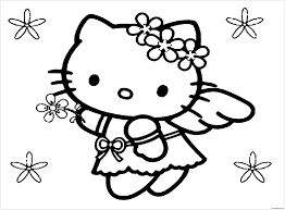 And printable hello kitty coloring pages present her in many lifetime scenes and interesting adventures followed by children all over the world. Fairy Hello Kitty Coloring Pages Cartoons Coloring Pages Coloring Pages For Kids And Adults
