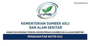 Satu kombinasi jabatan daripada empat kementerian menghasilkan tanggungjawab kementerian yang. Permohonan Jawatan Kosong Kementerian Sumber Asli Alam Sekitar Di Buka