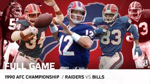 Watch any nfl games competition online from your mobile android,ios ,mac or pc. 1990 Afc Championship Bills Clinch 1st Super Bowl Appearance Raiders Vs Bills Nfl Full Game Youtube