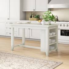 Two adjustable shelves on each side, storage drawer. Large Kitchen Islands Carts You Ll Love In 2021 Wayfair