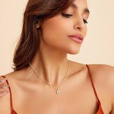 Pearl Initial Necklace, Special Letter Charm With Pearl Beaded Chain,  Special Dangling Letter Necklace, Elegant Pearl Jewelry, Gifts for Mom