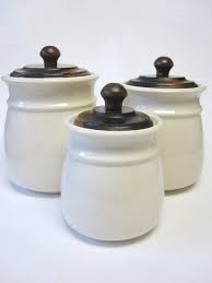Check spelling or type a new query. Ivory Canisters Set Of Three Wooden Lids Canister Sets White Canister Set Canisters