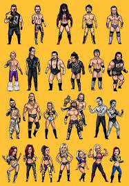 Download WWE NXT Cartoon Drawing Wallpaper | Wallpapers.com