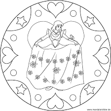 Prinzessin Mandala Malvorlage Zum Ausdrucken Und Ausmalen