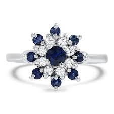 Retro Sapphire Cocktail Ring Malecki Brilliant Earth