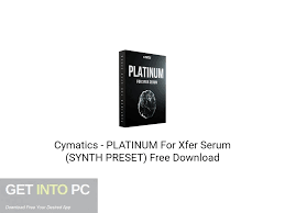 Jan 25, 2020 · serum is a mp3 and audio application like splice, sam, and adobe audition from xfer records. Cymatics Platinum Para Xfer Serum Synth Preset Descarga Gratis Entrar En La Pc