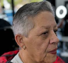 My mom got in for her first combover...