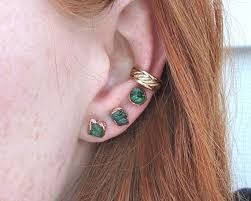 Emerald Stud Earrings Emerald Birthstone Emerald Jewelry Etsy Emerald Earrings Studs Gemstone Stud Earrings Jewelry Wax