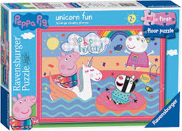 Peppa pig jigsaw is an online html5 game presented by yiv.com, it's playable in browsers such as safari and chrome. Peppa Pig Unicorn My First Floor Puzzle 16pc Qt Toys Games