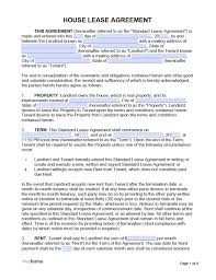 A cattle lease agreement allows a farmer to gain the benefits of a cow, bull or a herd of cattle without having to pay the full purchase price. Free House Lease Agreement Template Pdf Word