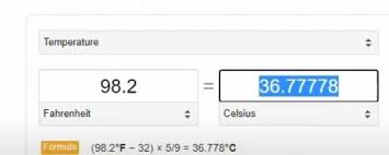36.9 celsius = 98.42 degree fahrenheit Mlx90614 Alselectro