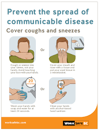 Prevent The Spread Of Communicable Disease: Cover Coughs And Sneezes |  Worksafebc