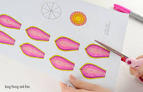 Follow the directions for that page to create game pieces to use with your game board. Paper Craft Flowers 3d Coloring Pages Easy Peasy And Fun