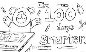 Back to the school coloring page classes coloring page for kids. Free Printable 100 Days Of School Coloring Pages