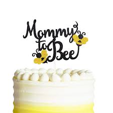 Mommy To Bee Cake Topper Bumble Bee Baby Shower Banner Gender Reveal Party Decorations Walmart Com