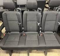 19-25 Sprinter Van Bench Seat 3 Person Recliner in Black ...