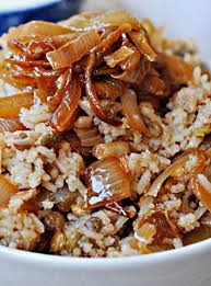 Mujadara Recipes Authentic Lebanese Mujadara With Rice Lentils Onions Mujadara Recipe Recipes Mediterranean Recipes