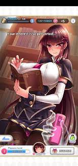 brown hair game game cg huge breasts looking at viewer project qt  text thick thighs venus (project qt) vibrator wide hips 