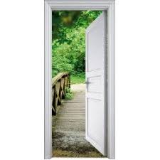 Sticker Porte Trompe L Oeil Deco Montagne 90x200cm Autocollants De Porte Trompe L Oeil Porte Deco Stickers