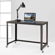 Durable Flat Metal Bronze Officedormstudy Desk W Casters Sturdy Metal Legs 2 Wheels Lock 22 L X 4 Best Home Office Desk Home Office Furniture Desk Metal Desks