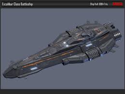 Spaceship Battleship Excalibur 3d Model Space Ship Concept Art Starship Concept Spaceship Art