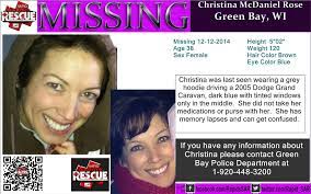 12 12 2014 Christina Mcdaniel Rose Age 38 Is Missing From Green Bay Wisconsin Miss Green Amber Alert Green Bay