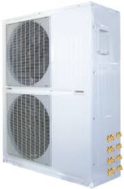 Ceiling cassettes are cooling evaporators that are mounted on the ceiling, not on the wall. 1 5 Ton Ceiling Cassette Ductless Split Air Conditioner