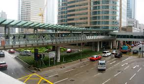 Hong Kong Pedestrian Bridges Pedestrian Walkway Hong Kong Footbridge