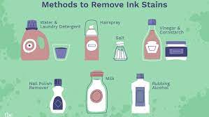 To remove ink stains from imitation ivory, wipe over several times with 1 oz. How To Remove Ink Stains From Clothes