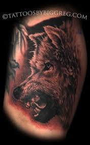 Big bad wolf statue in the middle of a forest. Biggreg Big Bad Wolf Black And Grey Realism Realistic Wolf
