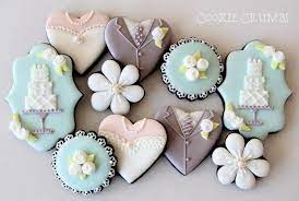 Wedding Cookies Bridal Cookies Anniversary Cookies Wedding Cake Cookies