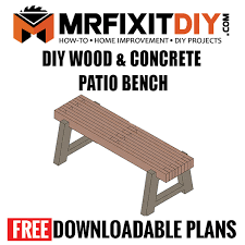 Currently, she spends her days gardening, caring for her orchard and vineyard, raising chickens, ducks, goats, and bees. Diy Wood Concrete Outdoor Bench Build Plans Mr Fix It Diy