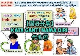 Kata ganti nama diri terdiri daripada bentuk tunggal ( satu ) dan bentuk jamak ( banyak ). æˆ'ä»¬çš„å°å®‡å®™ å›½è¯­åˆ†äº« Kata Ganti Nama Diri ä»£åè¯