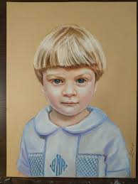 Custom Portrait From Photo Handmade Gift for Mothers Day Gift HAND PAINTED  Portrait Painting From Photo Child Portrait Pastel Dog Portrait