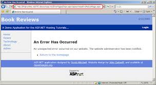 Displaying A Custom Error Page C Microsoft Docs