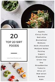 Top 20 Sirt Foods Food Recipes Diet Recipes