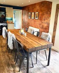 Industrial Chic Sleeper 10 12 Seater Dining Table Bar Cafe Restaurant Furniture Steel Solid Wood Metal 524 In 2020 12 Seater Dining Table Industrial Dining Table Kitchen Table Wood