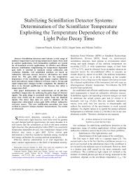 How scintillator detectors work in particle physics. Pdf Stabilizing Scintillation Detector Systems Determination Of The Scintillator Temperature Exploiting The Temperature Dependence Of The Light Pulse Decay Time