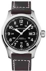 What you're looking at is the progeny of a bona fide piece of american history. H70625533 Hamilton Khaki Field Automatic 44m Black Dial Mens Watch