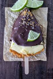 Frozen Key Lime Pie On A Stick Baker By Nature Recipe Frozen Key Lime Pie Food Desserts