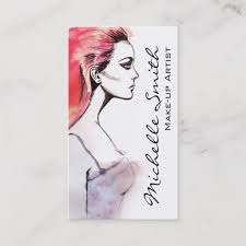 Create compelling card designs by adding your own photos, images and artwork. Watercolor Woman Portrait Make Up Artist Branding Business Card Zazzle Com In 2021 Artist Business Cards Artist Business Cards Design Artist Branding