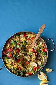 Paella Primavera Recipe Vegetarian Paella Recipe Recipe Vegetarian Recipes Whole Food Recipes Vegetarian Paella