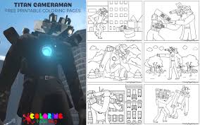 Titan Cameraman Coloring Pages – Ignite Your Creativity!