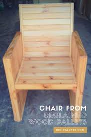 Amazing diy pallet lounge tree swing: Chair From Reclaimed Wood Pallets 1001 Pallets