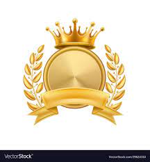 Gold Crown Laurel Wreath Winner Frame Isolated Vector Image Gold Crown Crown Frames Floral Border Design