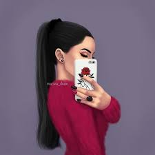 نتيجة بحث الصور عن Marwa Draw Cute Girl Drawing Girly M Black Girl Art