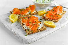 Here are 33 foolproof smoked salmon recipes for you to try. Homemade Crispbread Toast With Smoked Salmon Melted Cheese And Cress Salad On White Wooden Board Stock Photo Picture And Royalty Free Image Image 71088864