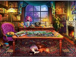 We have jigsaw puzzles for the very young and very old and the only prerequisites you need is time and an eye for shapes and colour. Amazon Com Ravensburger Cozy Series Puzzler S Place 750 Piece Large Format Jigsaw Puzzle For Adults Every Piece Is Unique Softclick Technology Means Pieces Fit Together Perfectly Toys Games