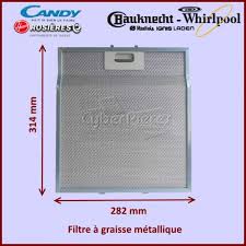 Filtre A Graisse En Metal Whirlpool 481248058334 Pieces Hotte