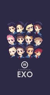 Exo Wallpapers 1 Exo Chibi Kpop Exo Exo Anime